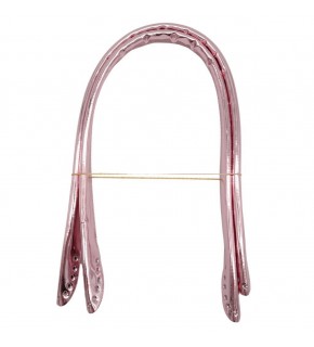 Çanta Aksesuar Parlak Rugan Deri Pelikan Model Çanta Sapı Pudra Renk