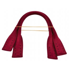 Çanta Aksesuar Pelikan Model Kısa Çanta Sapı Nubuk Bordo Renk