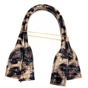 Çanta Aksesuar Pelikan Model Kısa Çanta Sapı Rugan Leopar Renk