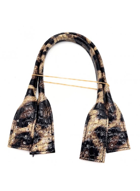 Çanta Aksesuar Pelikan Model Kısa Çanta Sapı Rugan Leopar Renk