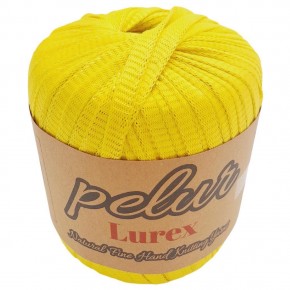 Çanta Aksesuar Pelur Lurex Simli Ribbon İp Sarı Renk