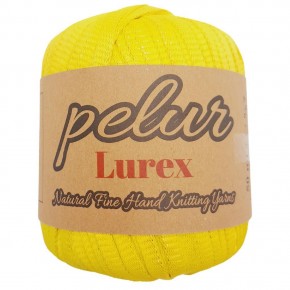 Çanta Aksesuar Pelur Lurex Simli Ribbon İp Sarı Renk