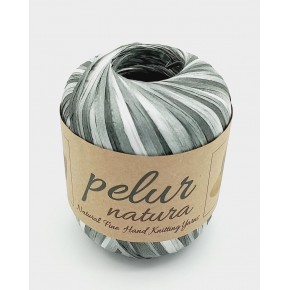Çanta Aksesuar Pelur Natura Raffia Multi No:10 Açık Gri Ebruli