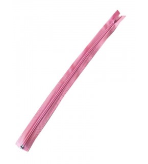 Çanta Aksesuar Pembe Renk 40 Cm Plastik Diş Fermuar Fd21