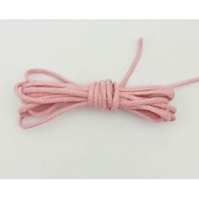 Çanta Aksesuar Pembe Renk Mumlu Koton İp 5 Metre
