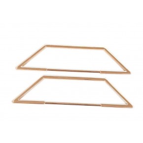 Çanta Aksesuar Piramit Taban Model Light Gold Metal Çanta Sapı