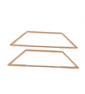 Çanta Aksesuar Piramit Taban Model Light Gold Metal Çanta Sapı