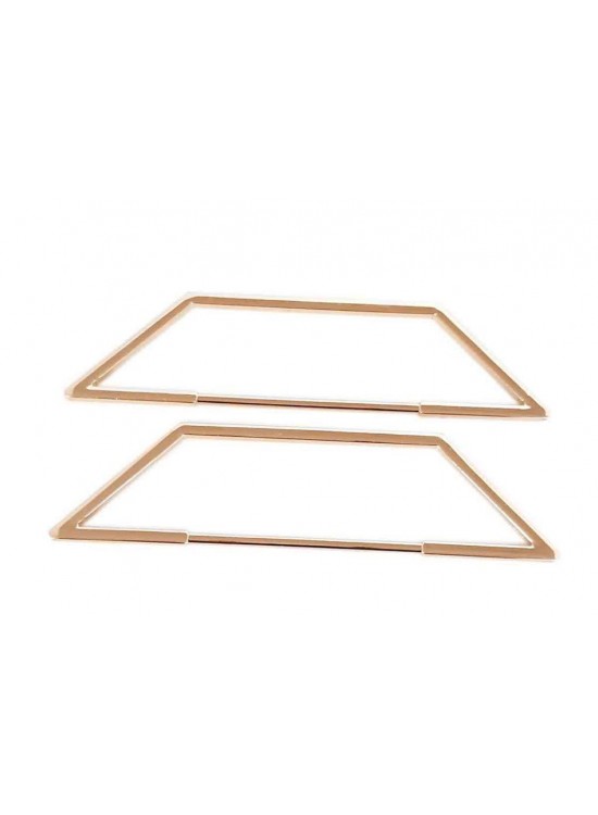 Çanta Aksesuar Piramit Taban Model Light Gold Metal Çanta Sapı