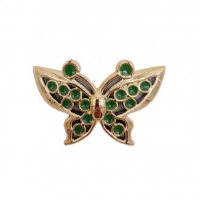 Çanta Aksesuar Plastik Kelebek Süs Light Gold Renk