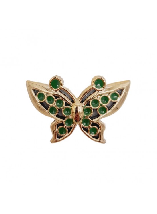 Çanta Aksesuar Plastik Kelebek Süs Light Gold Renk