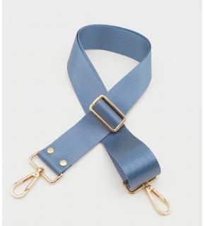 Çanta Aksesuar Polyester Kolon 120X4 Cm Bebe Mavi Light Gold Metalli