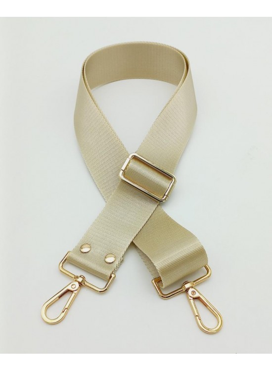 Çanta Aksesuar Polyester Kolon 120X4 Cm Bej Light Gold Metalli
