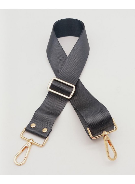 Çanta Aksesuar Polyester Kolon 120X4 Cm Gri Light Gold Metalli Çanta Aksesuar Polyester Kolon 120X4 Cm Gri Light Gold Metalli