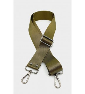 Çanta Aksesuar Polyester Kolon 120X4 Cm Haki Yeşil Füme Metalli