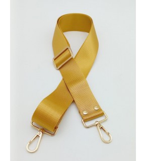 Çanta Aksesuar Polyester Kolon 120X4 Cm Hardal Light Gold Metalli