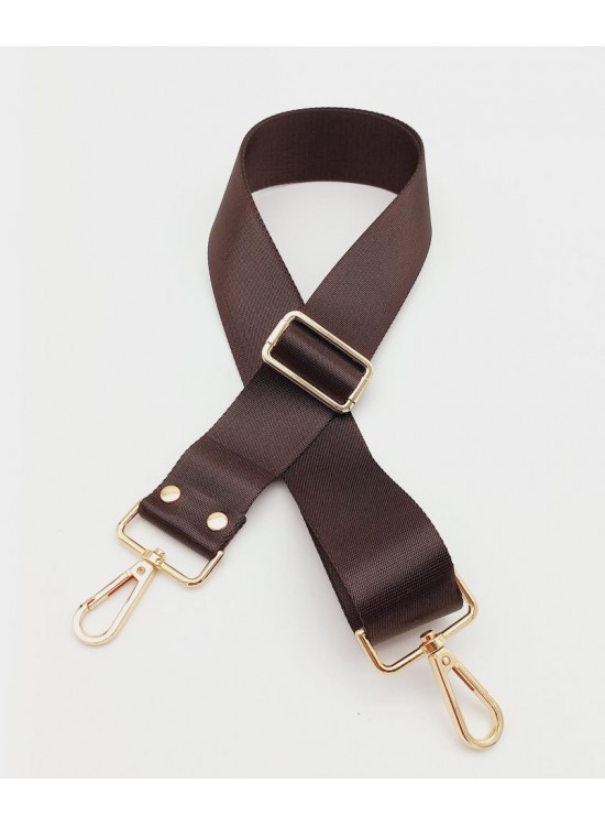 Çanta Aksesuar Polyester Kolon 120X4 Cm Kahverengi Light Gold Metalli Çanta Aksesuar Polyester Kolon 120X4 Cm Kahverengi Light Gold Metalli