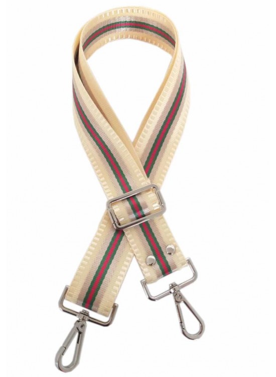 Çanta Aksesuar Polyester Kolon 120X4 Cm No:14 Gümüş Metalli