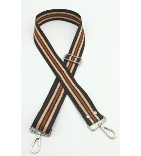 Çanta Aksesuar Polyester Kolon 120X4 Cm No:3 Gümüş Metalli