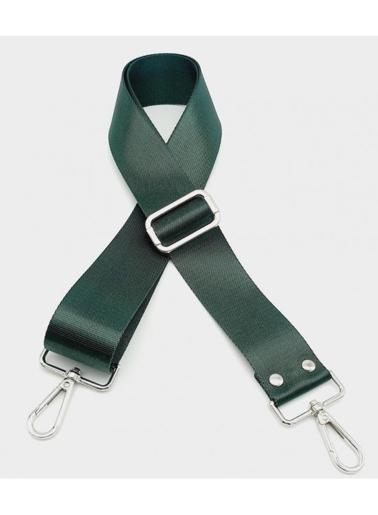 Çanta Aksesuar Polyester Kolon 120X4 Cm Ördek Yeşili Gümüş Metalli Çanta Aksesuar Polyester Kolon 120X4 Cm Ördek Yeşili Gümüş Metalli