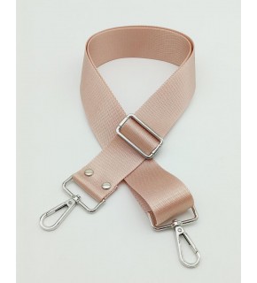 Çanta Aksesuar Polyester Kolon 120X4 Cm Pudra Gümüş Metalli