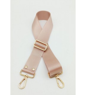 Çanta Aksesuar Polyester Kolon 120X4 Cm Pudra Light Gold Metalli