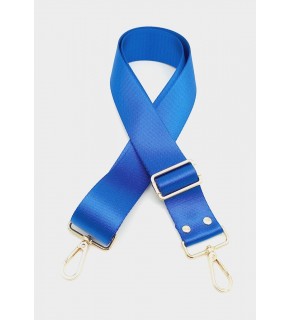 Çanta Aksesuar Polyester Kolon 120X4 Cm Saks Mavi Light Gold Metalli