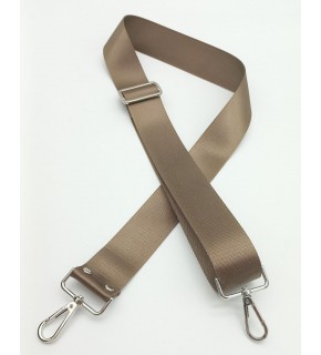 Çanta Aksesuar Polyester Kolon 120X4 Cm Vizon Gümüş Metalli