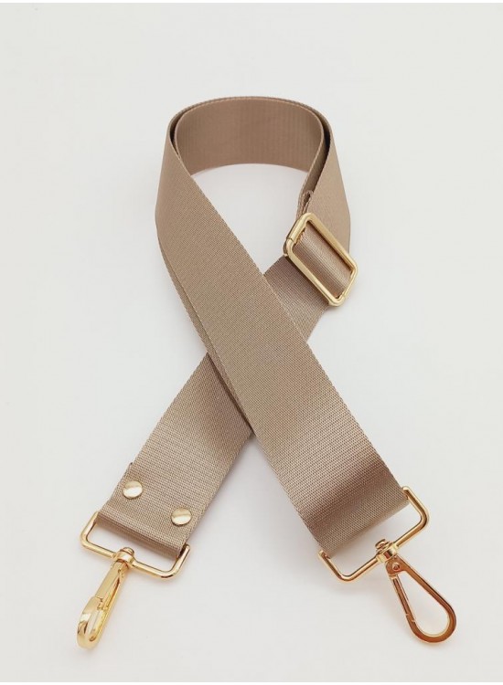 Çanta Aksesuar Polyester Kolon 120X4 Cm Vizon Light Gold Metalli