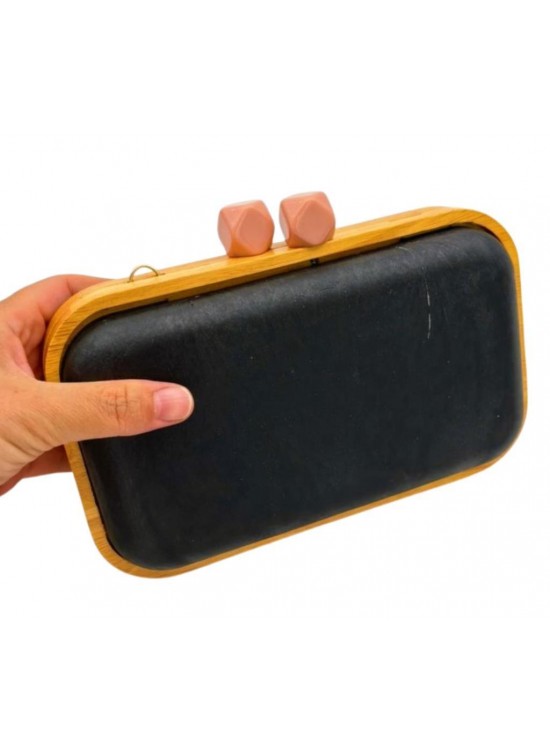 Çanta Aksesuar Pudra Köşeli Toplu Ahşap Çanta Kalıbı