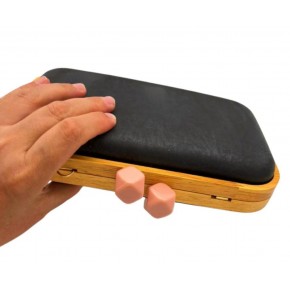 Çanta Aksesuar Pudra Köşeli Toplu Ahşap Çanta Kalıbı