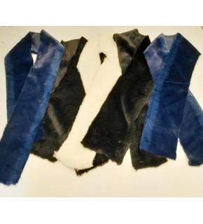 Çanta Aksesuar Renkli 100X9 Cm Kürk Set