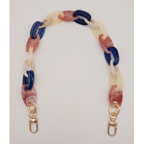 Çanta Aksesuar Renkli 55 Cm Köprü Model Light Gold Kancalı Akrilik Zincir