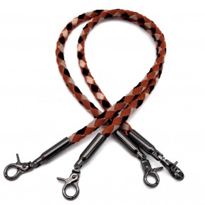 Çanta Aksesuar Renkli  60 cm  Örme Çanta Sapı Füme  Metal