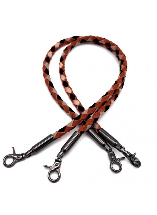 Çanta Aksesuar Renkli 60 cm Örme Çanta Sapı Füme Metal Çanta Aksesuar Renkli 60 cm Örme Çanta Sapı Füme Metal