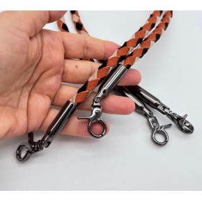 Çanta Aksesuar Renkli  60 cm  Örme Çanta Sapı Füme  Metal