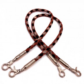 Çanta Aksesuar Renkli  60 cm  Örme Çanta Sapı Light Gold Metal