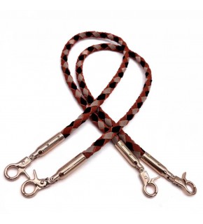 Çanta Aksesuar Renkli  60 cm  Örme Çanta Sapı Light Gold Metal