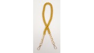 Çanta Aksesuar Renkli Metal 60 cm Kancalı Zincir Hardal Sarı