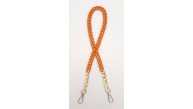 Çanta Aksesuar Renkli Metal 60 cm Kancalı Zincir Turuncu
