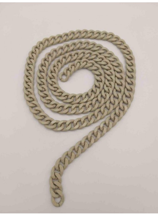 Çanta Aksesuar Renkli Metal Zincir Bej 120 Cm