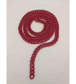 Çanta Aksesuar Renkli Metal Zincir Kırmızı 120 Cm