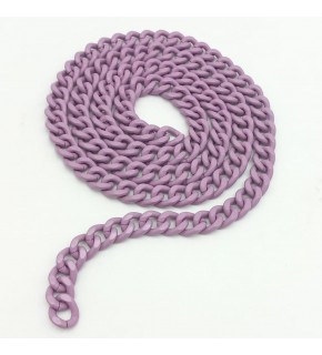 Çanta Aksesuar Renkli Metal Zincir Mor 120 Cm