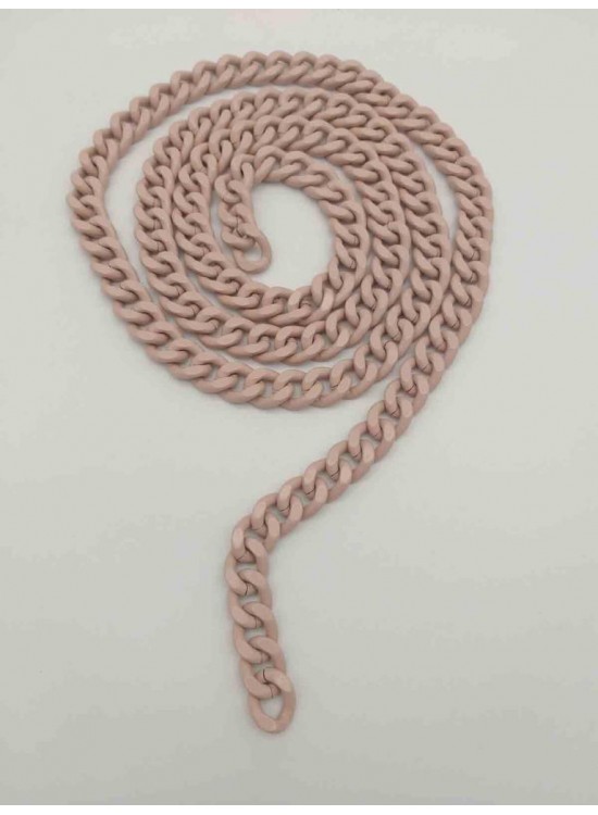 Çanta Aksesuar Renkli Metal Zincir Pudra 120 Cm