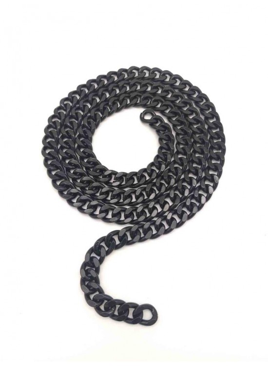 Çanta Aksesuar Renkli Metal Zincir Siyah 120 Cm