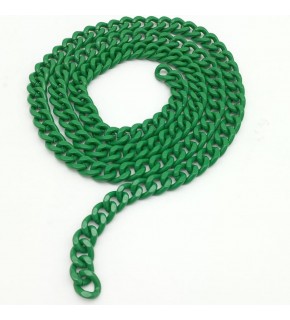 Çanta Aksesuar Renkli Metal Zincir Yeşil 120 Cm