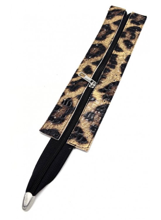 Çanta Aksesuar Rugan Croco Leopar  Renk 28 Cm Derili Fermuar Gümüş  Metalli