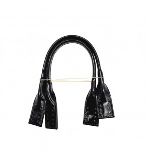 Çanta Aksesuar Rugan Deri Pelikan Model Kısa Çanta Sapı Siyah Renk