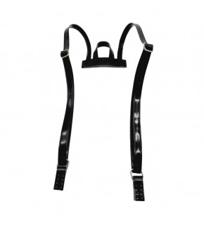 Çanta Aksesuar Rugan Deri Sırt Çantası Sapı Siyah Renk Gümüş Metalli