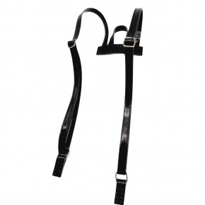 Çanta Aksesuar Rugan Deri Sırt Çantası Sapı Siyah Renk Gümüş Metalli