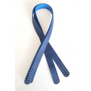 Çanta Aksesuar Saks Mavi Crazy Oil Renk Gerçek Deri 70X2.3 Cm Çift Sap